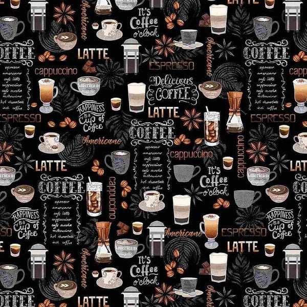 Perk Me Up Coffee CD1612-BLACK