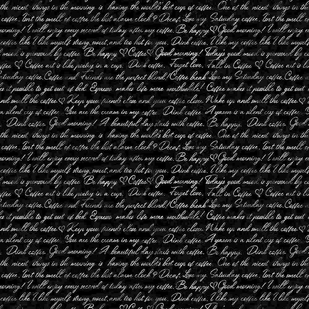 Perk Me Up Coffee CD1616-BLACK